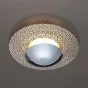 Светильник с фольгированным декором и обрамлением в виде металлического кружевного диска ESPEN