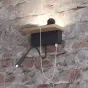 Настенный светильник-полка с USB портом для зарядки мобильных устройств и гаджетов ESTANT
