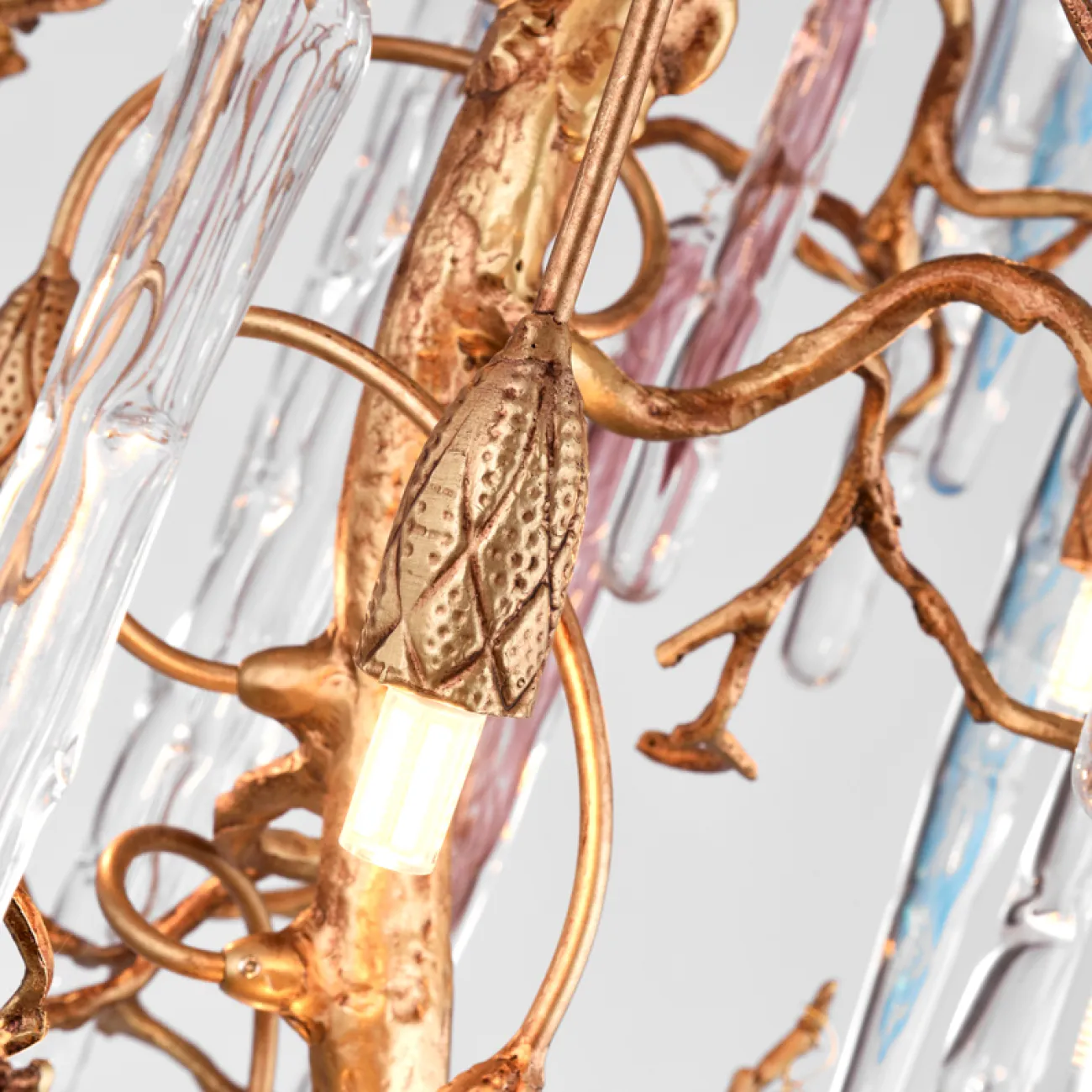 Люстра ручной работы с подвесками в виде капель EXPA