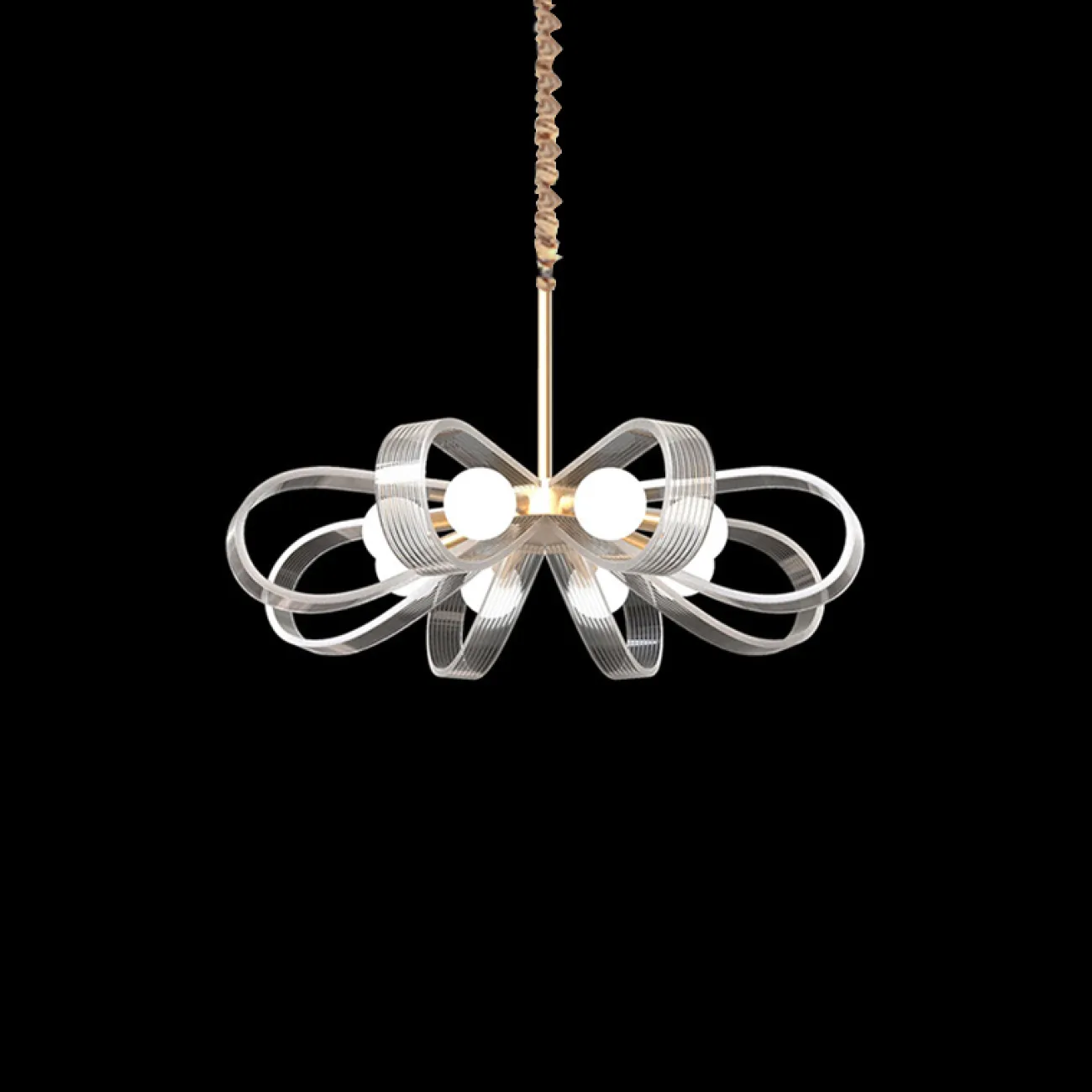 Серия люстр с волнообразным абажуром FARLEY