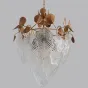 Люстра с декором из стеклянных листьев FELICIA