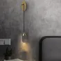 Светодиодное бра со стеклянным плафоном на регулируемом подвесе FIERA WALL