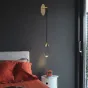 Светодиодное бра со стеклянным плафоном на регулируемом подвесе FIERA WALL