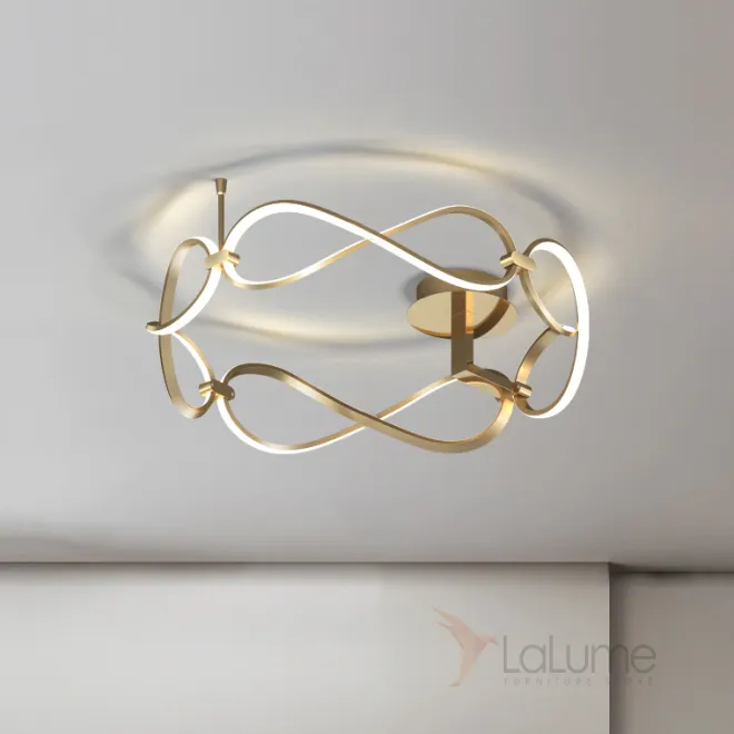 Дизайнерская потолочная люстра из 8-образных светодиодных элементов FORLI C