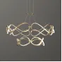 Дизайнерская светодиодная люстра на струнном подвесе FORLI