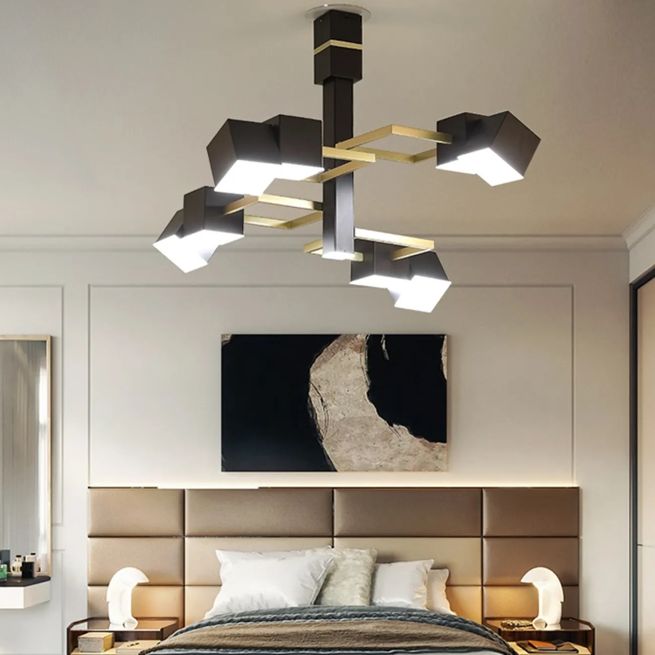 Дизайнерский потолочный светильник геометрической формы FRAME Дизайнерский потолочный светильник геометрической формы FRAME