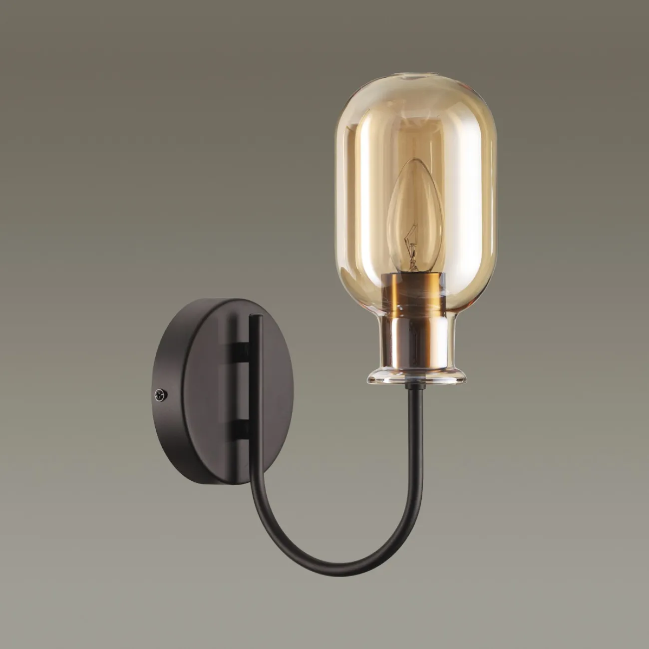 Бра в стиле лофт с плафонами из янтарного стекла GAST WALL