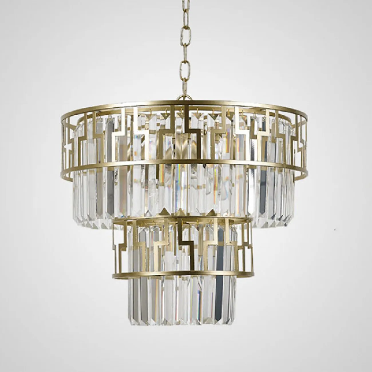 Дизайнерская люстра с подвесками из стекла GEZA Дизайнерская люстра с подвесками из стекла GEZA