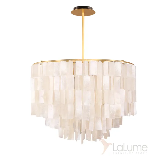 Люстра из перламутровых прямоугольных подвесок HARBOUR