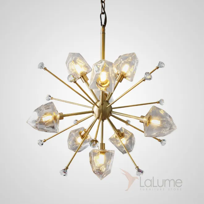 Подвесная люстра со стеклянными плафонами ICE BALL Подвесная люстра со стеклянными плафонами ICE BALL