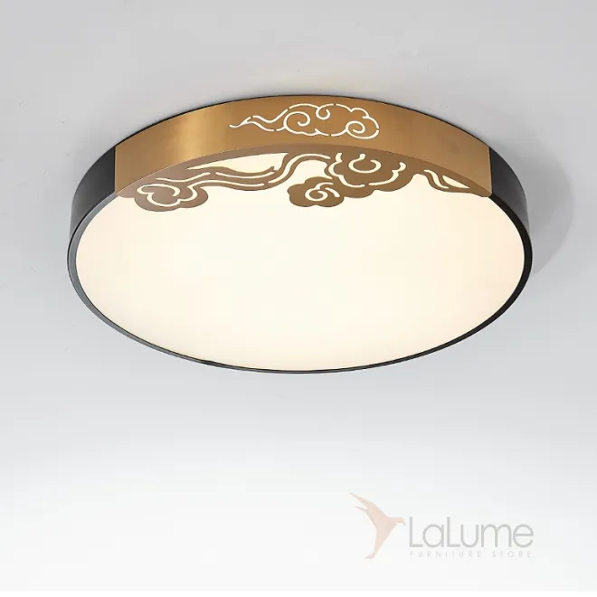 Светодиодный потолочнный светильник, декорированный прорезным рисунком в азиатском стиле IMA