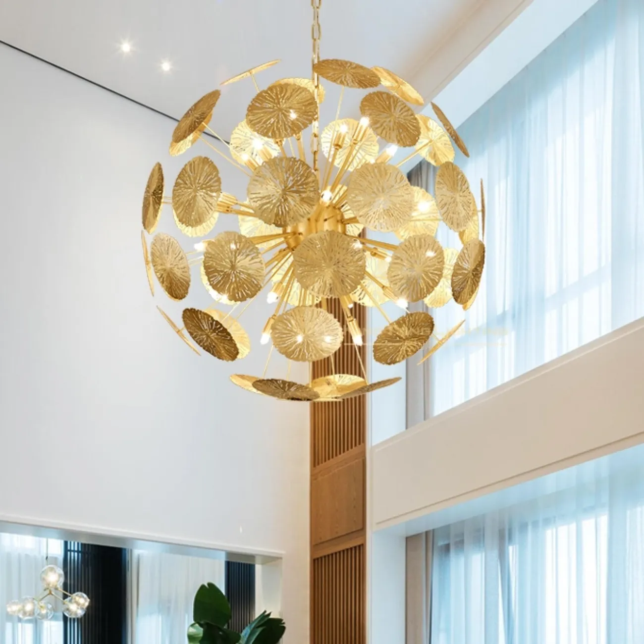 Дизайнерская люстра из металла INCA BALL