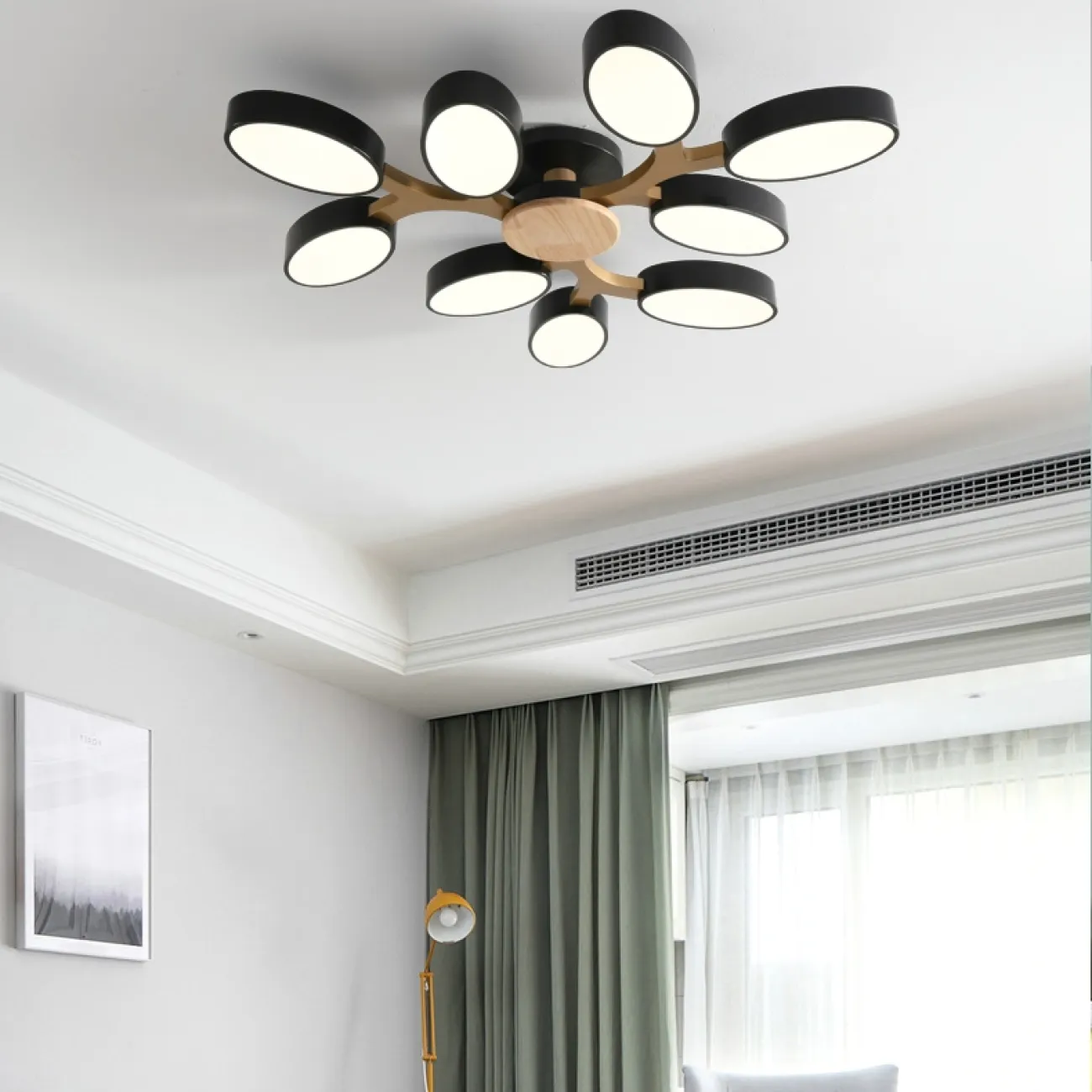 Потолочная люстра с овальными светодиодными плафонами, древовидно расположенными INGALIS