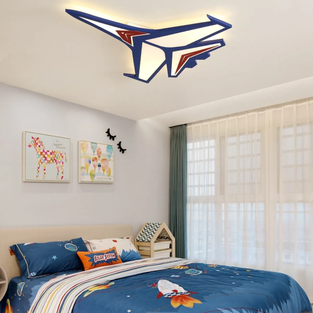 Потолочный светильник в виде самолета JET Потолочный светильник в виде самолета JET