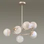 Кольцевая люстра с хаотично расположенными шарообразными плафонами KEONA