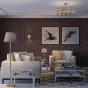 Торшер с текстильным абажуром LINUM FL