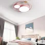 Потолочный светильник на металическом каркасе и декором из дерева LUELLA
