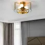 Потолочная люстра из рельефного стекла LUSSA