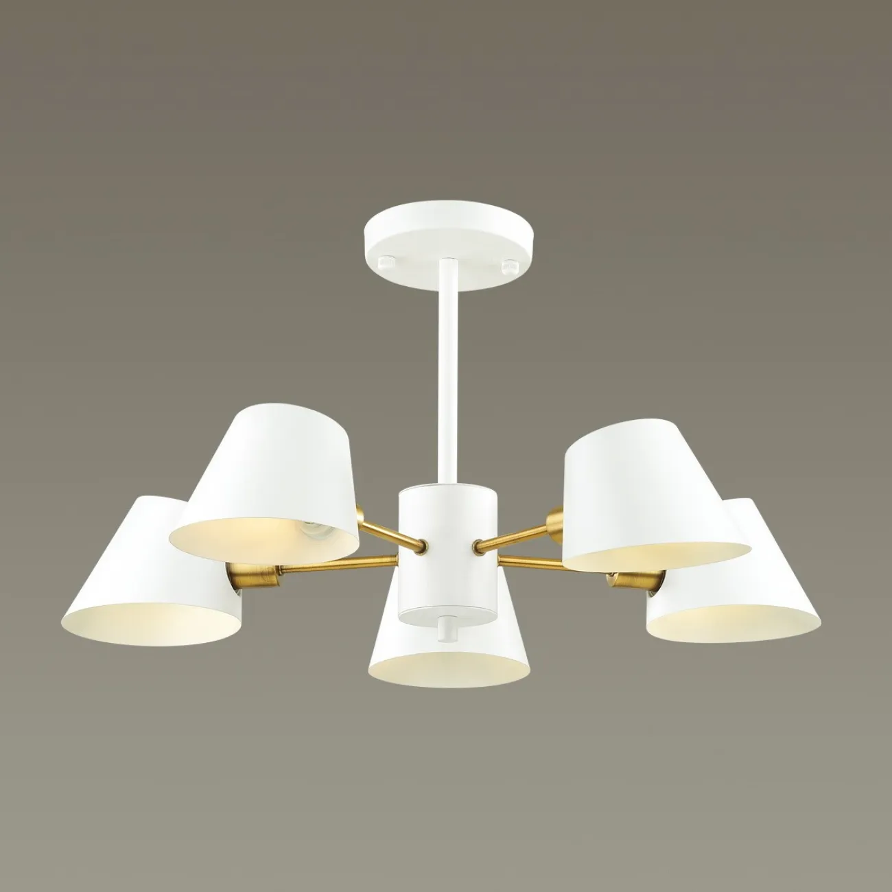 Люстра с металлическими плафонами MANO