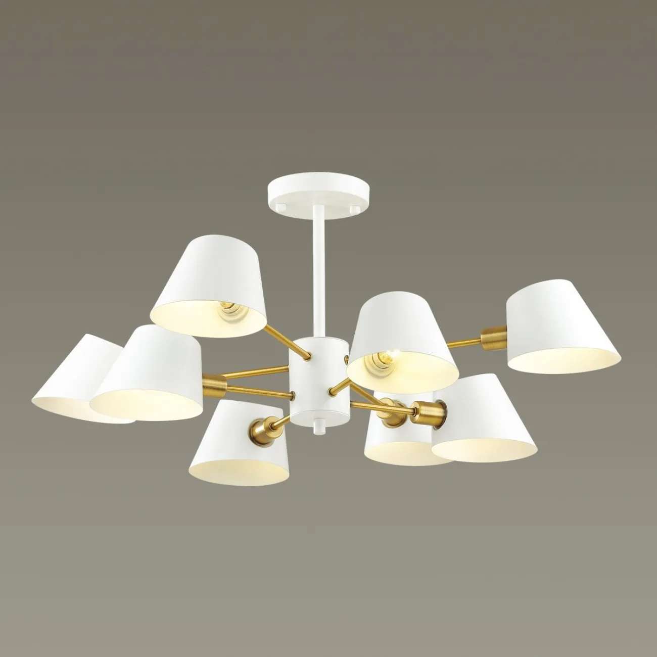 Люстра с металлическими плафонами MANO