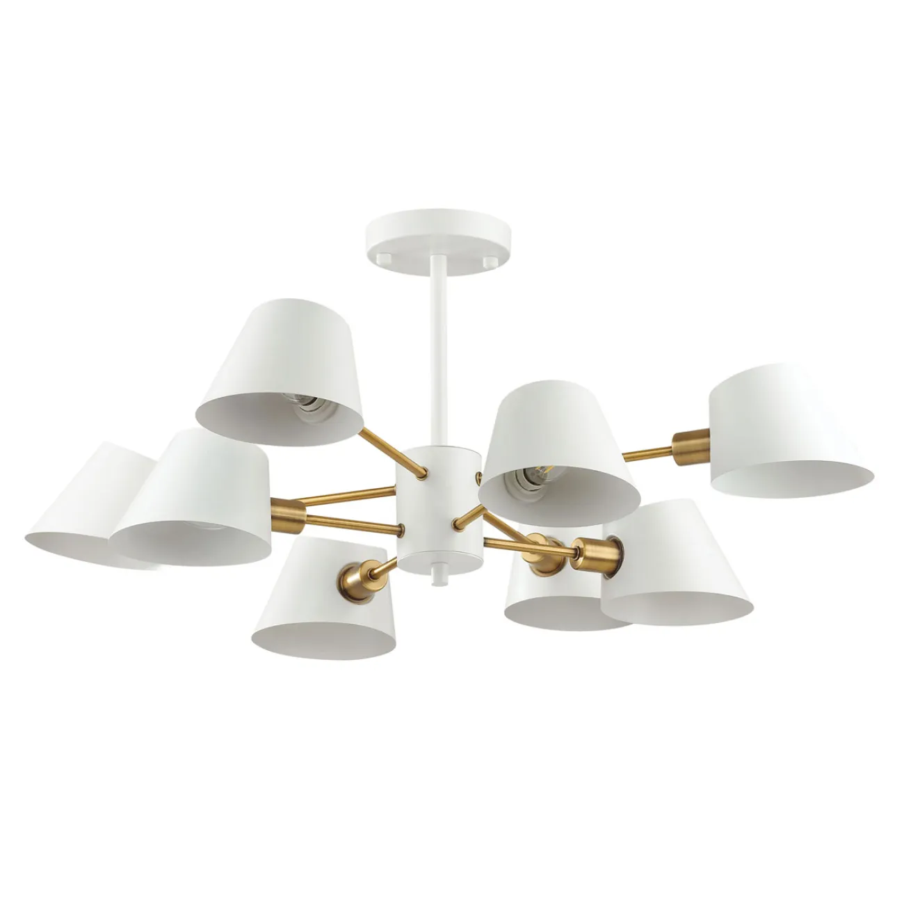 Люстра с металлическими плафонами MANO