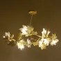 Люстра из металла и стекла на каркасе в форме ветвей клена MAPLE A