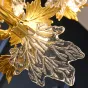Люстра из металла и стекла на каркасе в форме ветвей клена MAPLE A