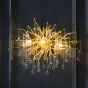 Настенный светильник с ветвистым каркасом и стеклянными каплевидными подвесками MARIAN WALL