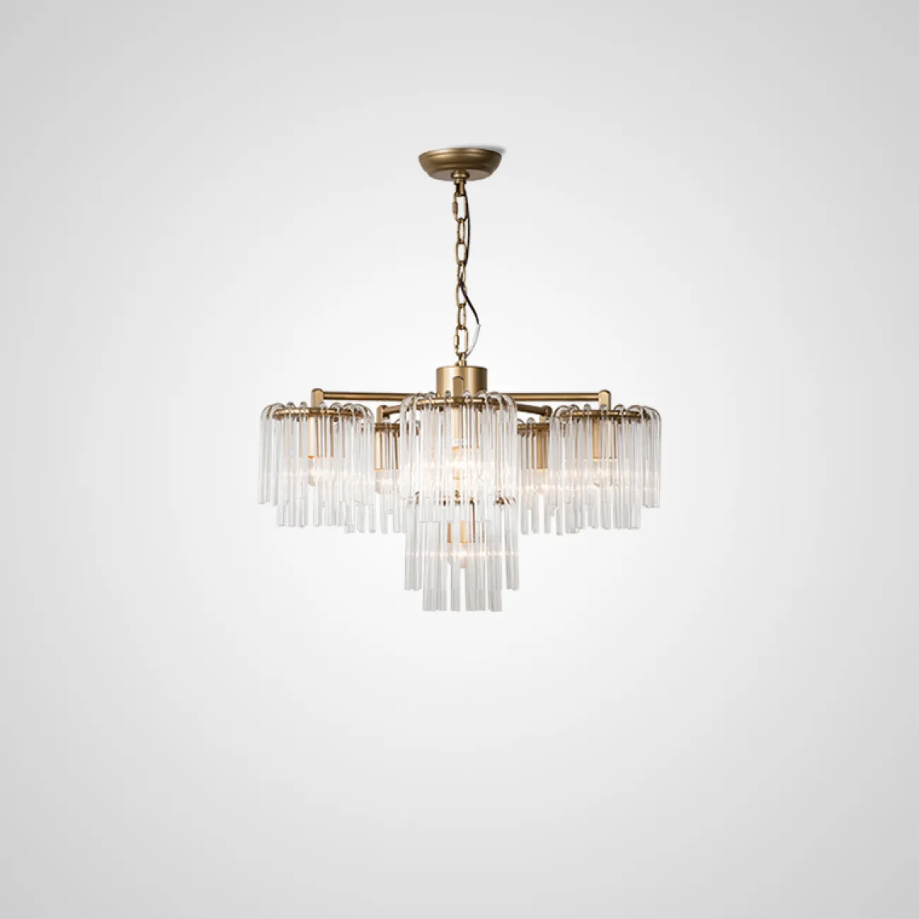 Постмодернистская люстра из стекла MEISE