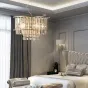 Дизайнерская люстра с подвесками из стекла MIDAR