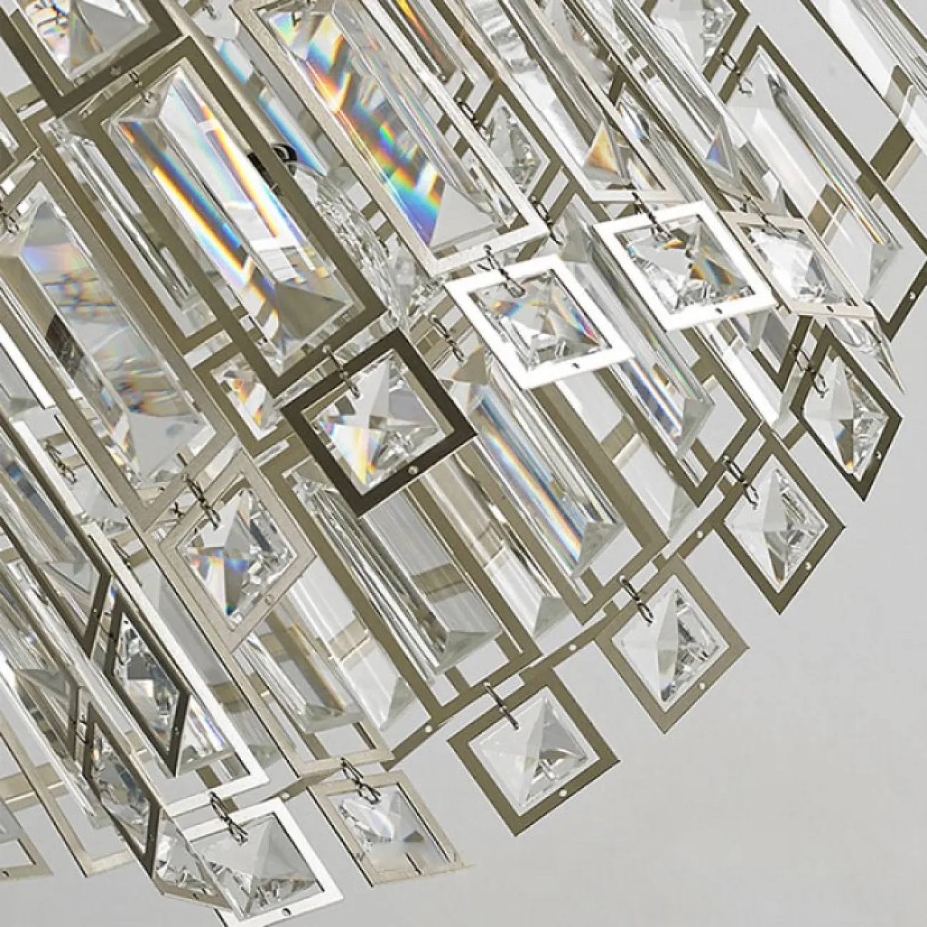 Дизайнерская люстра с подвесками из стекла MIDAR