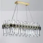 Линейка люстр с абажуром из стеклянных подвесок MILAN