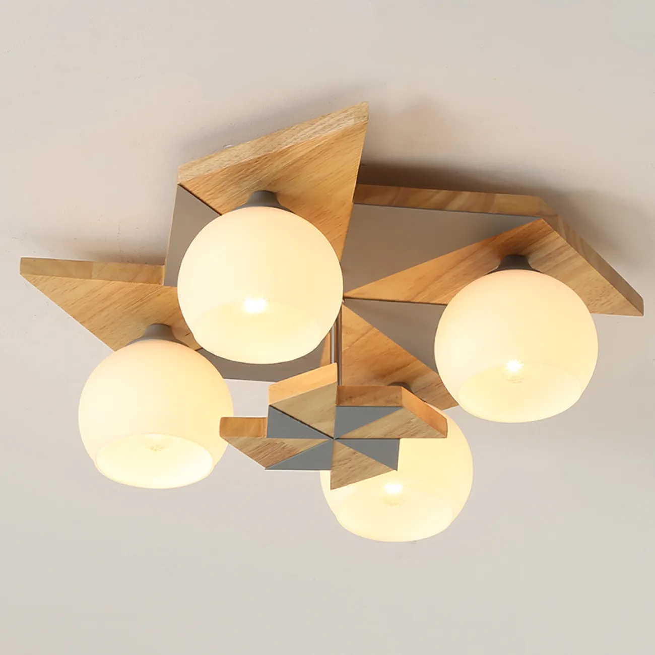 Дизайнерская потолочная люстра в скандинавском эко стиле MILL Дизайнерская потолочная люстра в скандинавском эко стиле MILL