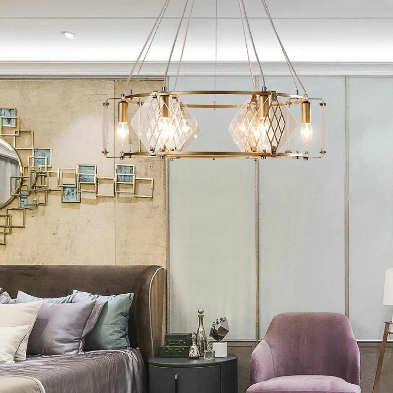 Минималистская кольцевая люстра NOAIN