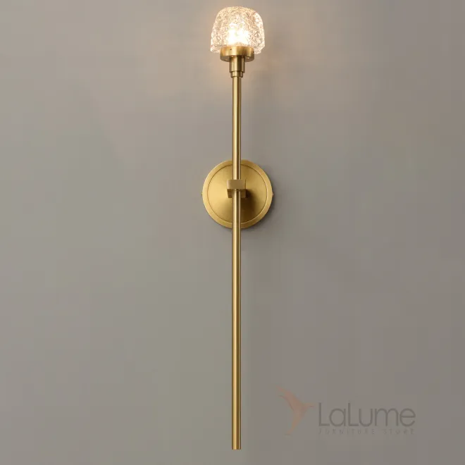 Настенный светильник на металлическом каркасе с рельефным плафоном из стекла ORION WALL