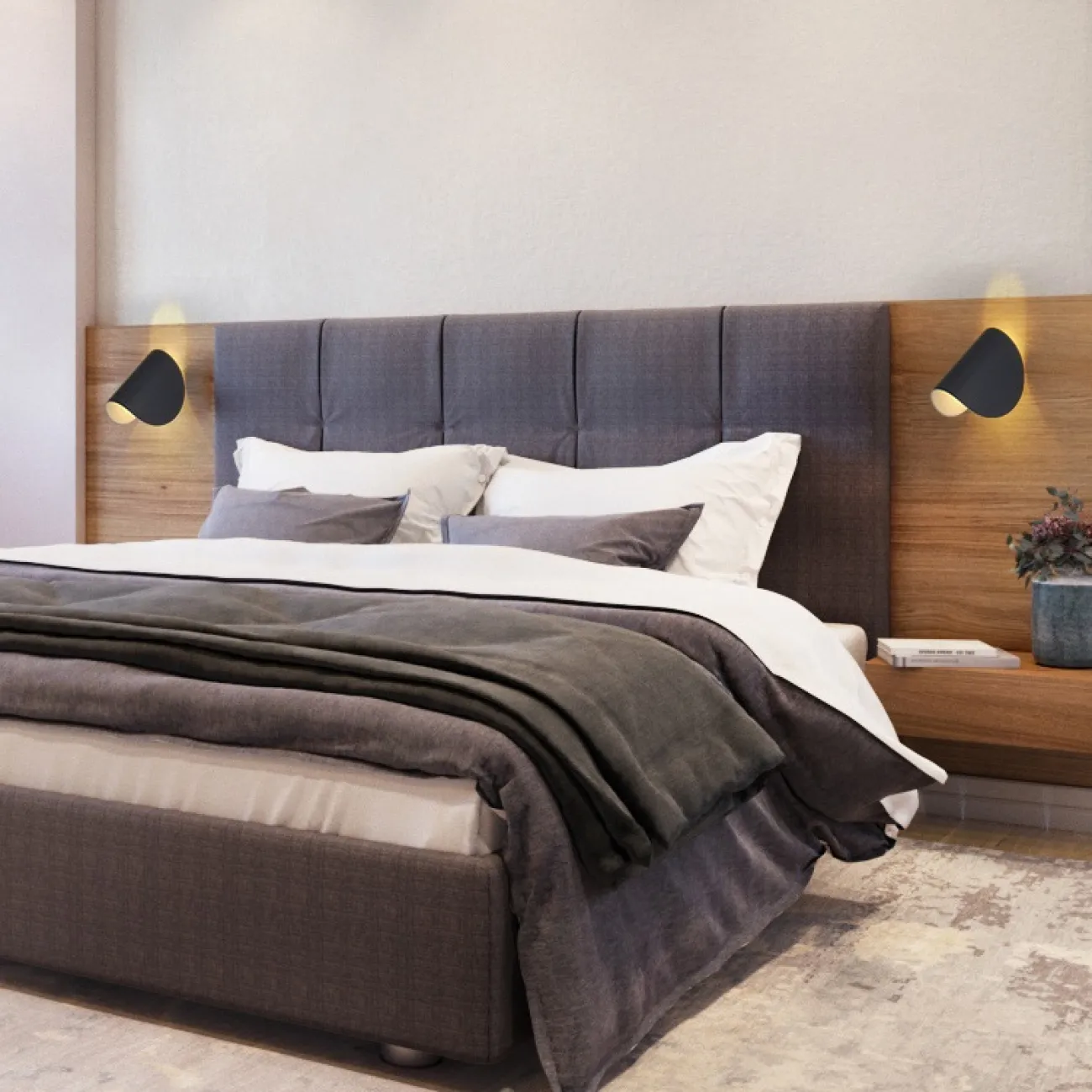 Минималистский поворотный светильник-бра ORNES