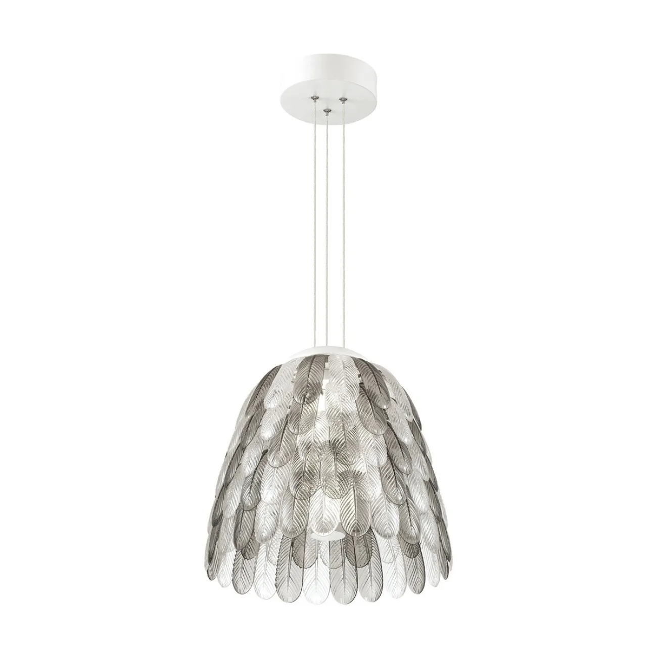 Люстра с абажуром из транспарентных перьев PENNY Люстра с абажуром из транспарентных перьев PENNY