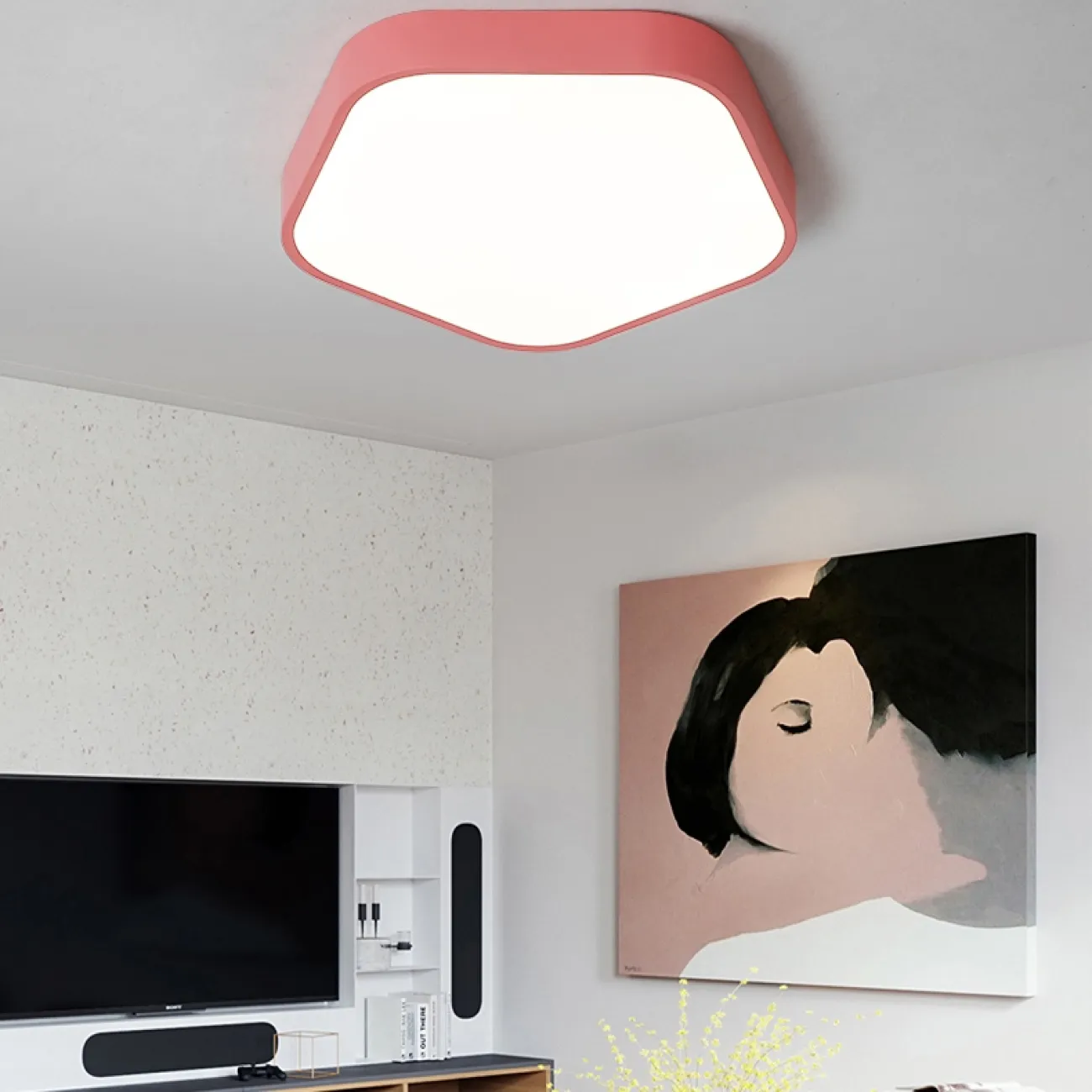 Светодиодный потолочный светильник в скандинавском стиле PENTA Светодиодный потолочный светильник в скандинавском стиле PENTA