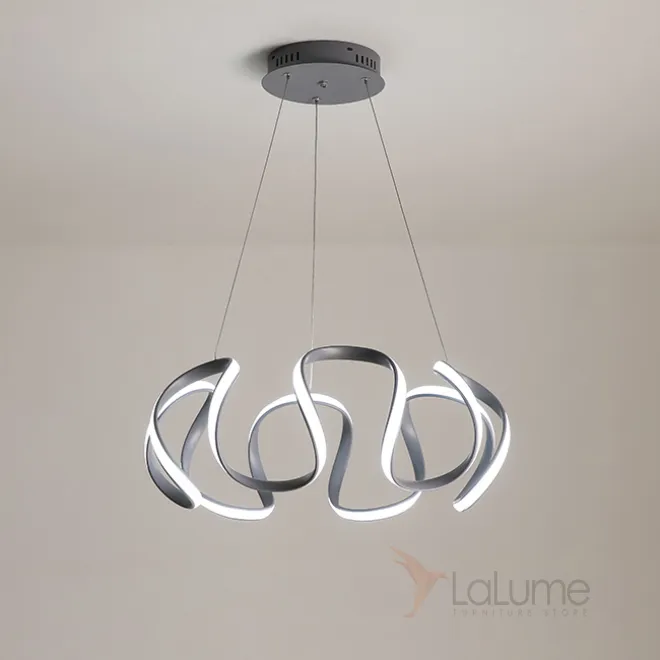 LED люстра на струнном подвесе представленная в двух модификацияхPRIYA