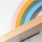 Настенный светильник с деревянной полкой и декором из стекла и металла RAINBOW KIDS WALL