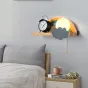 Настенный светильник с деревянной полкой и декором из стекла и металла RAINBOW KIDS WALL