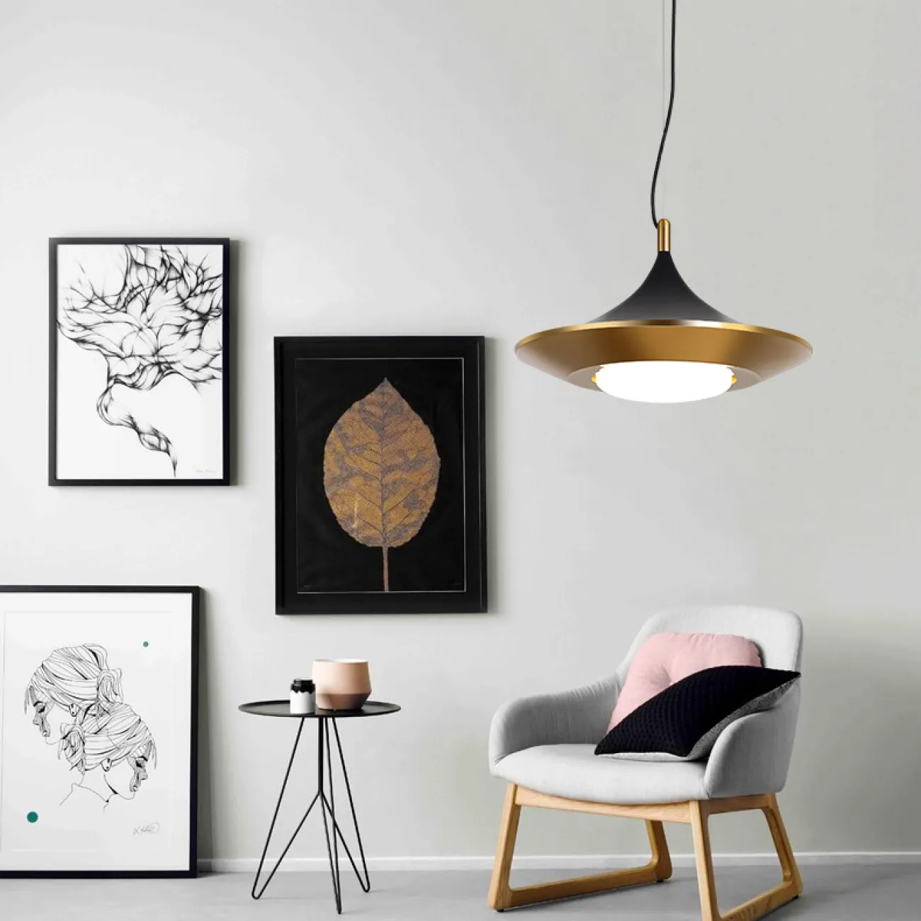 Светодиодный подвесной светильник в современном скандинавском стиле RASK