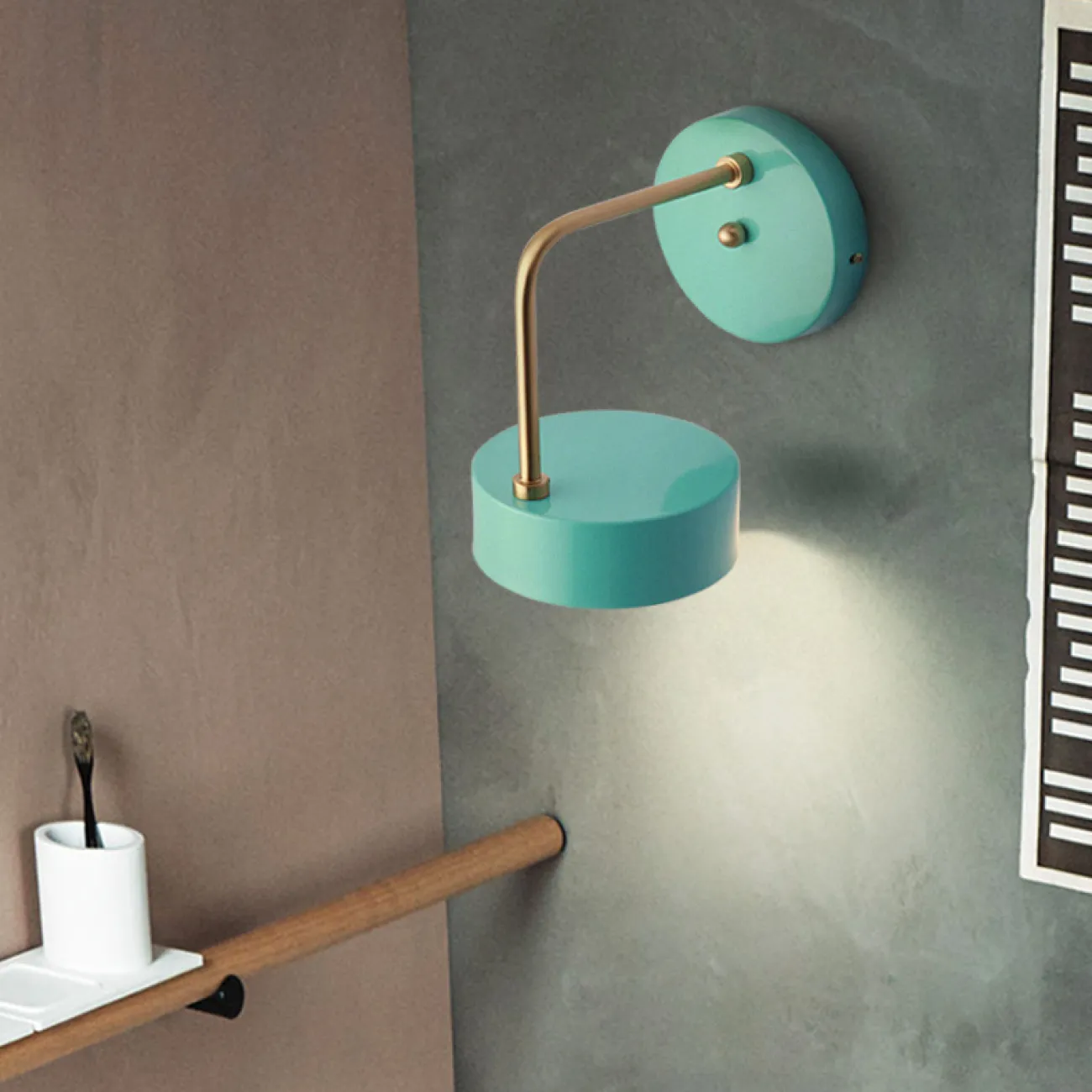 Цветные настенные лампы-бра в скандинавском стиле RAUTA