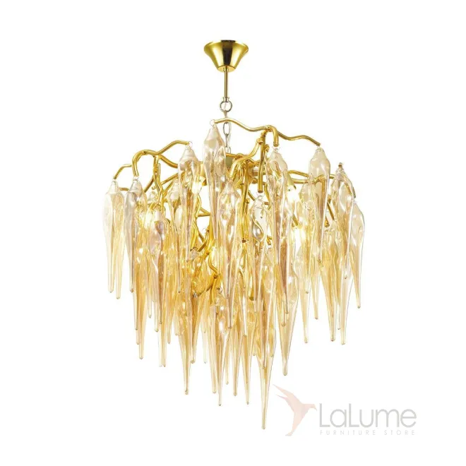 Люстра с декором из стеклянных подвесок RAVENNA Люстра с декором из стеклянных подвесок RAVENNA