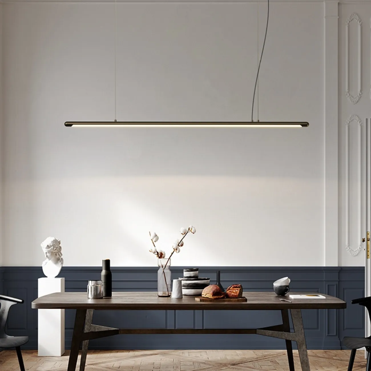 Подвесной светильник в виде стрежня со светодиодной подсветкой RENY