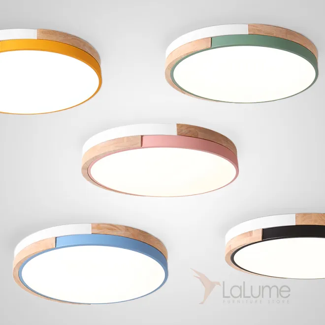 Светодиодные потолочные светильники в скандинавском эко стиле RONDO