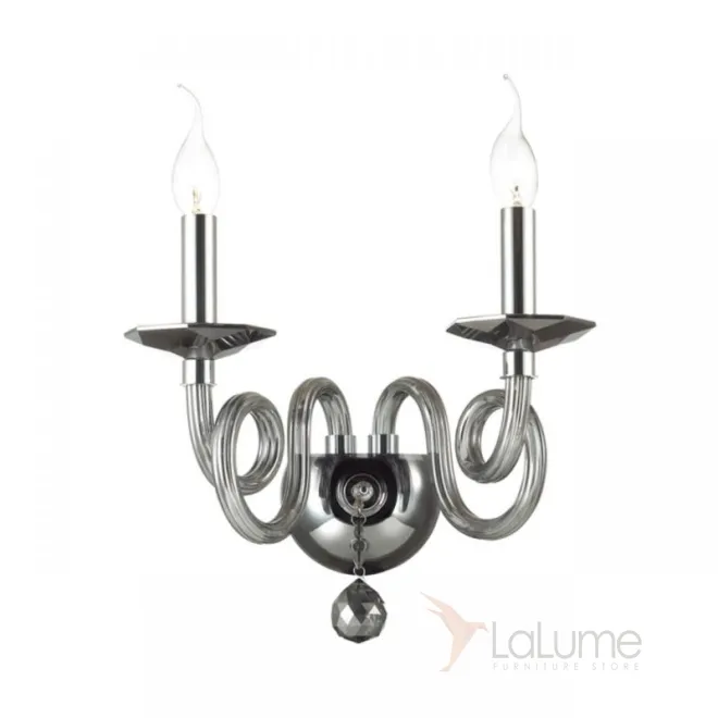 Стеклянный бра в классическом стиле с плафонами в виде свечей ROSALYN WALL