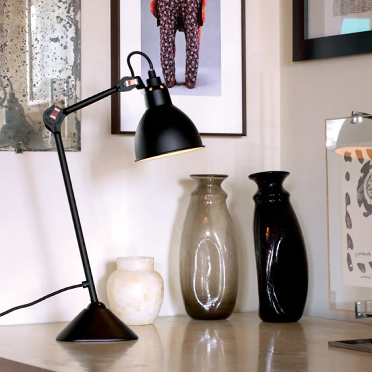 Настольная лампа в стиле лофт с поворотным плафоном ROUTE TAB Настольная лампа в стиле лофт с поворотным плафоном ROUTE TAB