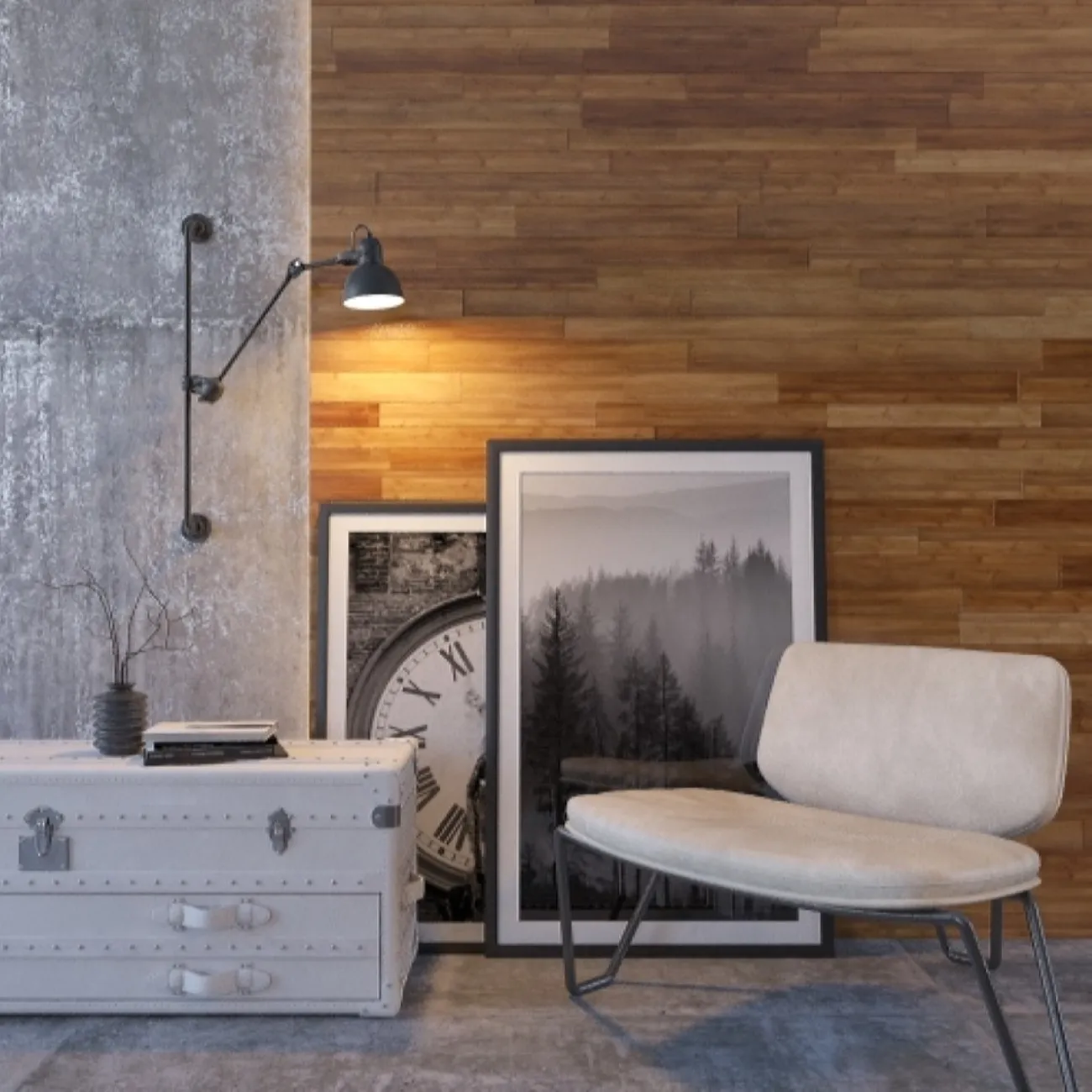 Настенный светильник в стиле лофт с поворотными плафонами на кронштейнах ROUTE Настенный светильник в стиле лофт с поворотными плафонами на кронштейнах ROUTE