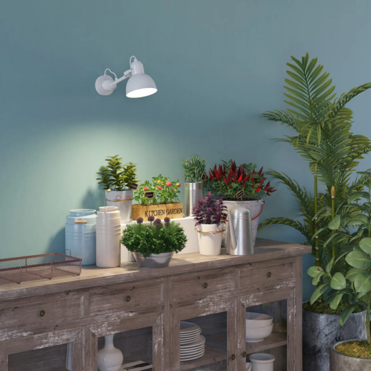 Настенный светильник в стиле лофт с поворотными плафонами на кронштейнах ROUTE Настенный светильник в стиле лофт с поворотными плафонами на кронштейнах ROUTE